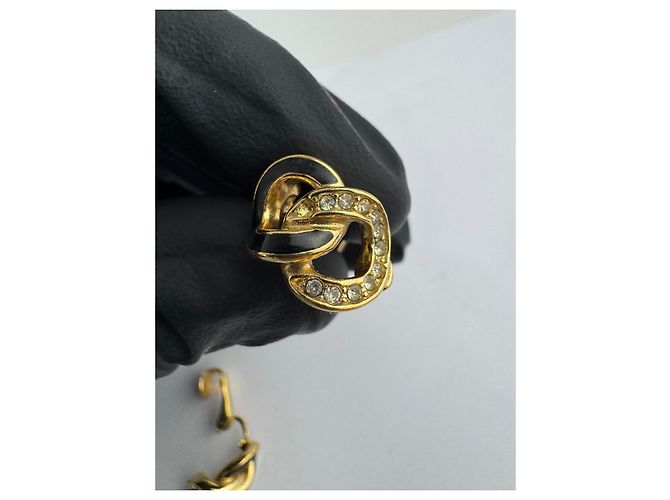 Orecchini a clip Christian Dior D'oro - vista 11