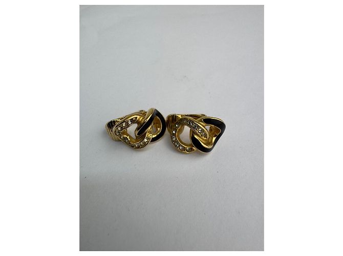 Orecchini a clip Christian Dior D'oro - vista 2