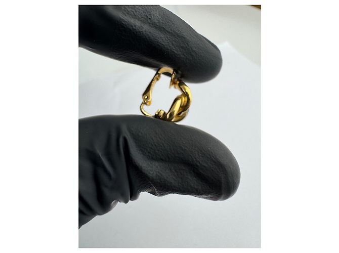 Orecchini a clip Christian Dior D'oro - vista 3