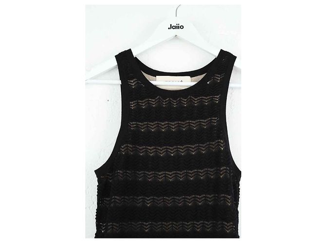 Autre Marque Vestido de algodón negro - vista 2