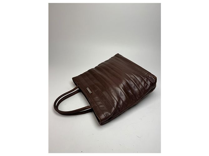 Vintage Gucci Lederhandtasche braun - Ansicht 10