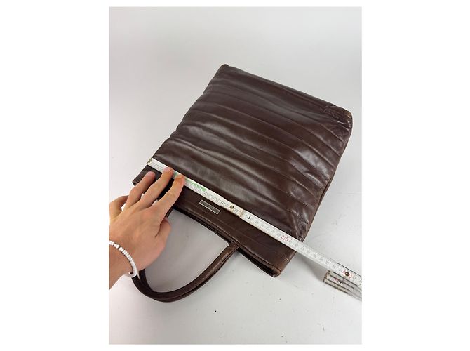 Vintage Gucci Lederhandtasche braun - Ansicht 11