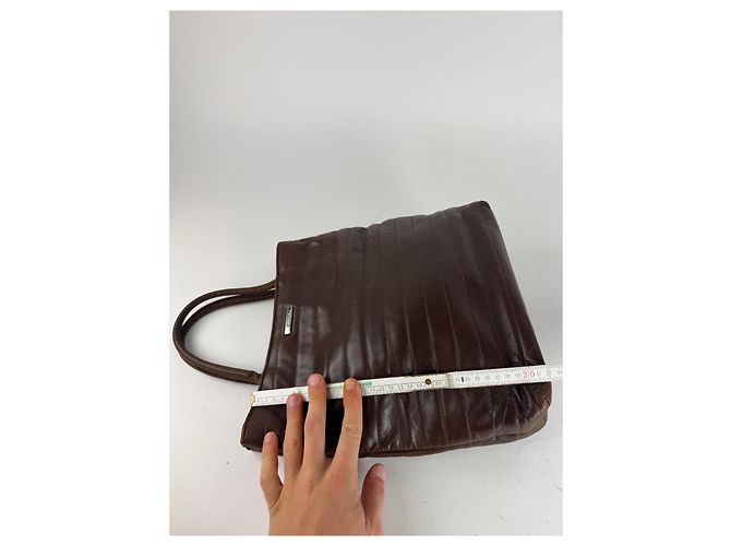 Vintage Gucci Lederhandtasche braun - Ansicht 12
