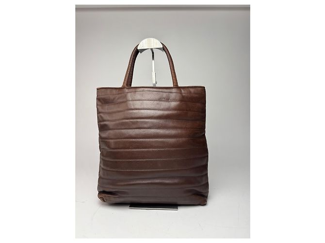Vintage Gucci Lederhandtasche braun - Ansicht 2