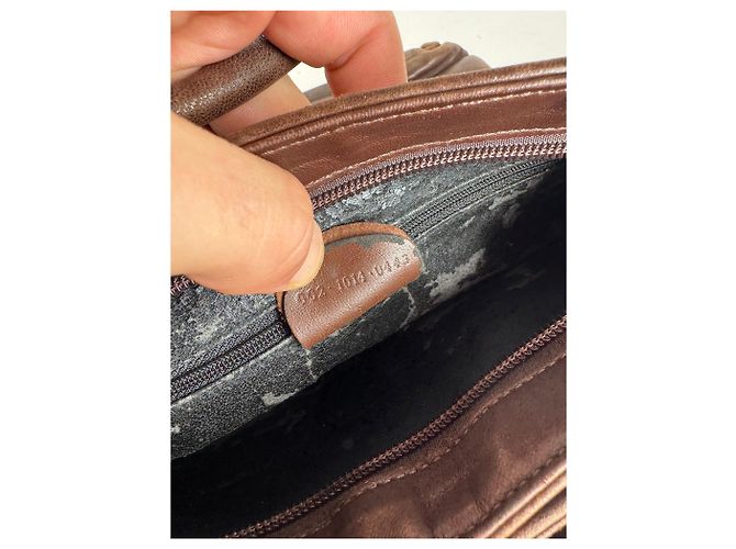 Vintage Gucci Lederhandtasche braun - Ansicht 4