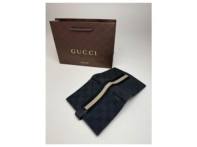 Vintage Gucci Monogram Organizer Black - view 10