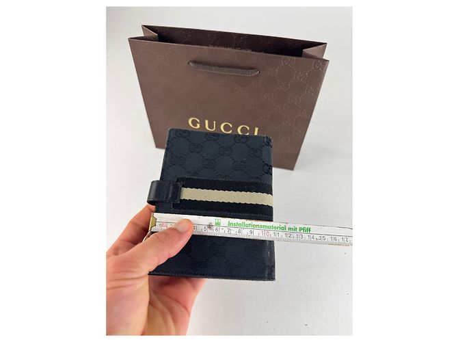 Vintage Gucci Monogram Organizer Black - view 12
