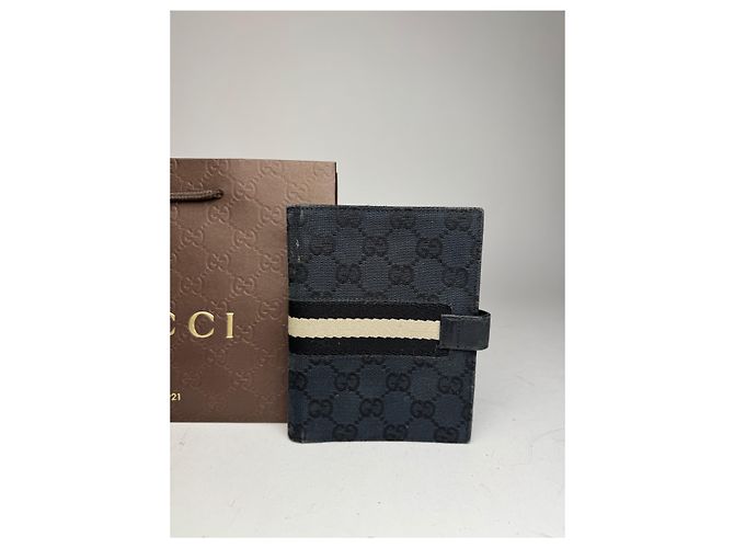 Vintage Gucci Monogram Organizer Black - view 13