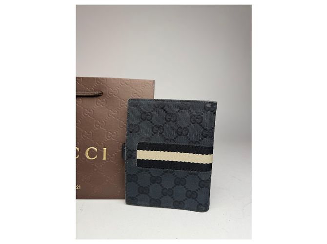 Vintage Gucci Monogram Organizer Black - view 14