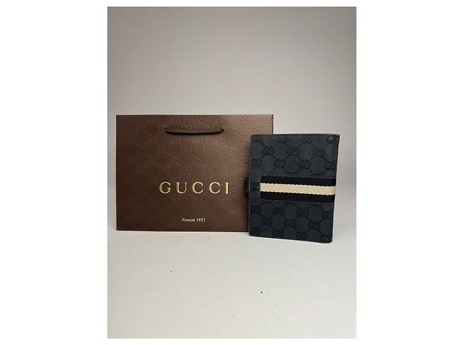 Vintage Gucci Monogram Organizer Black - view 2