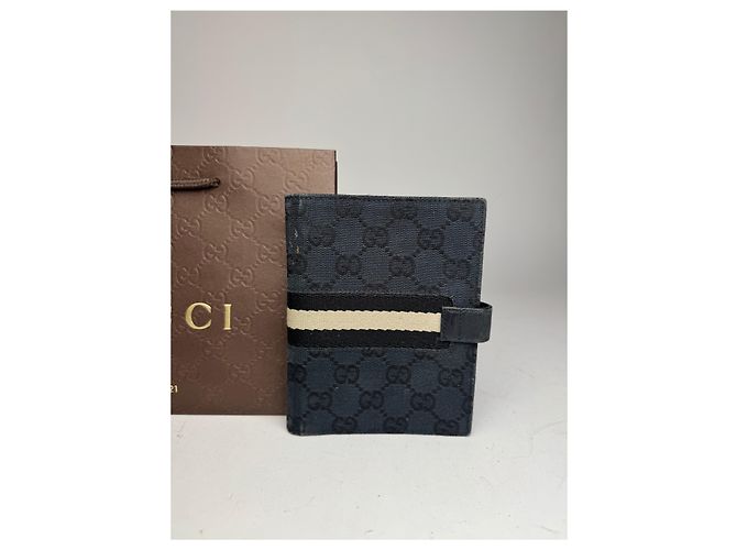 Vintage Gucci Monogram Organizer Black - view 3