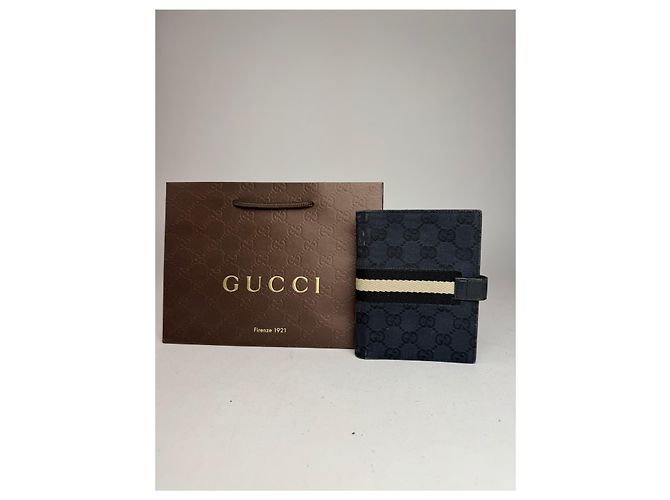 Vintage Gucci Monogram Organizer Black - view 5