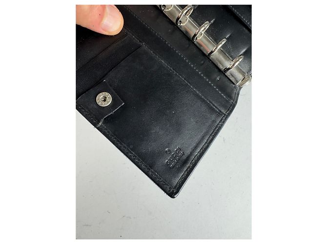 Vintage Gucci Monogram Organizer Black - view 6