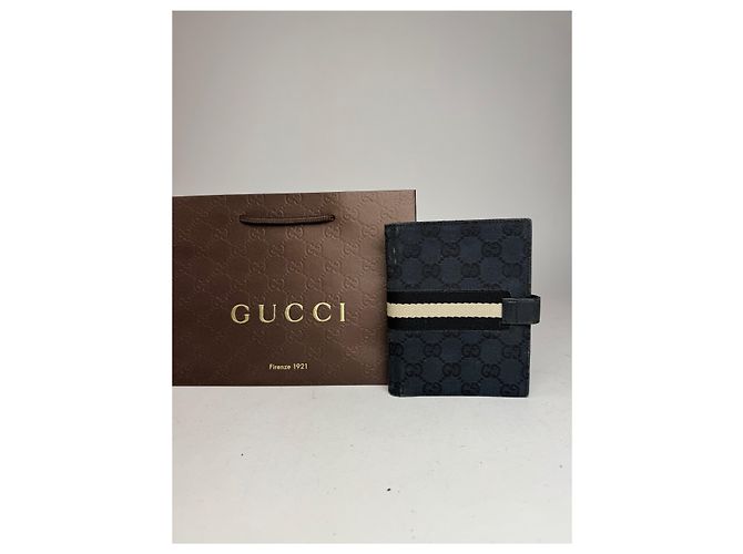 Vintage Gucci Monogram Organizer Black - view 7