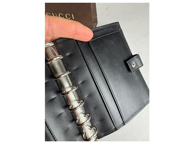 Vintage Gucci Monogram Organizer Black - view 8