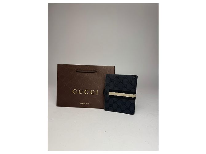 Vintage Gucci Monogram Organizer Black - view 9