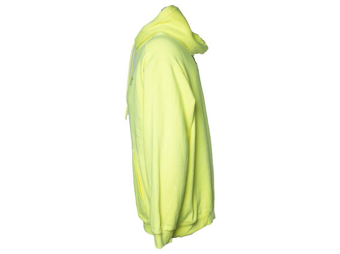 Balenciaga, gelbe Kapuzenjacke mit Logo - Ansicht 2