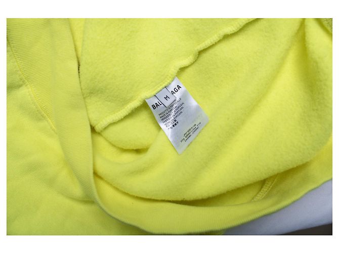 Balenciaga, gelbe Kapuzenjacke mit Logo - Ansicht 9