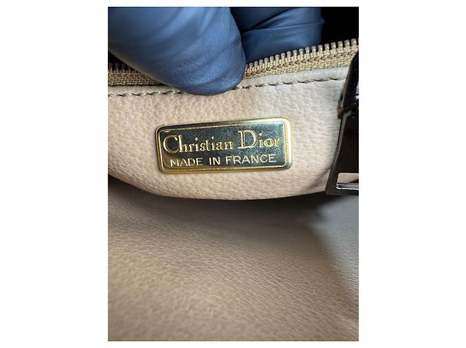 Borsa a spalla a secchiello con motivo logo Christian Dior Nera Nero - vista 13