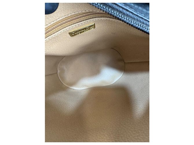 Borsa a spalla a secchiello con motivo logo Christian Dior Nera Nero - vista 14