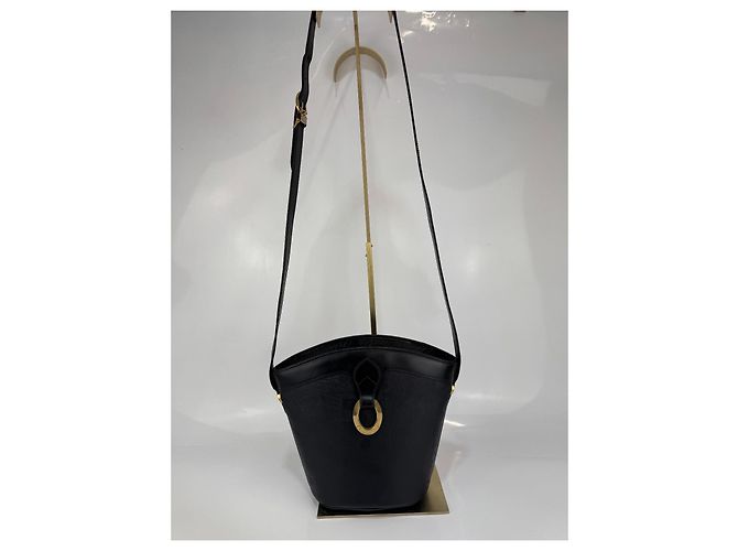 Borsa a spalla a secchiello con motivo logo Christian Dior Nera Nero - vista 2