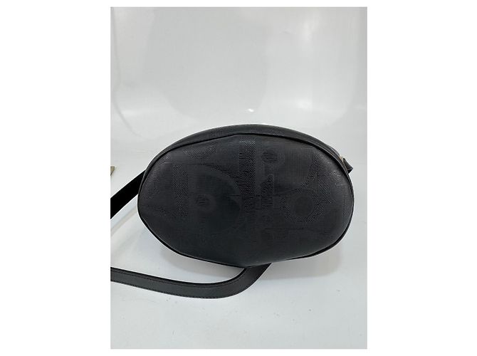 Borsa a spalla a secchiello con motivo logo Christian Dior Nera Nero - vista 9