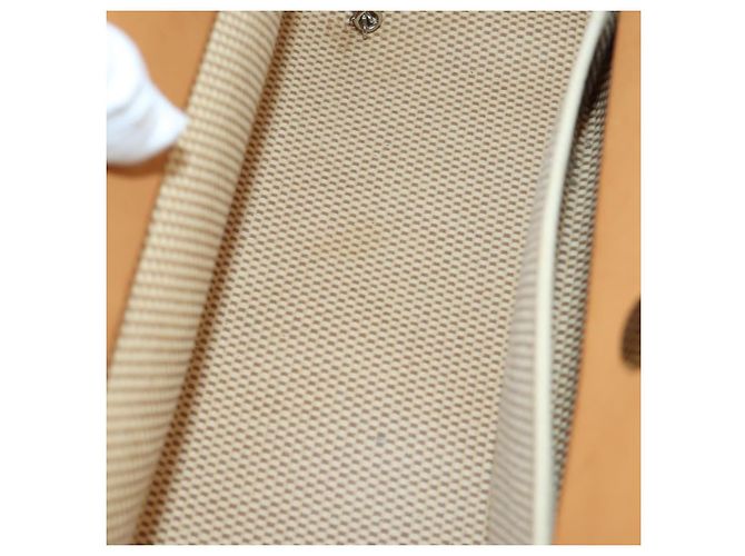 Hermès Herbag Cabas in Tela e Pelle GM Beige - vista 5