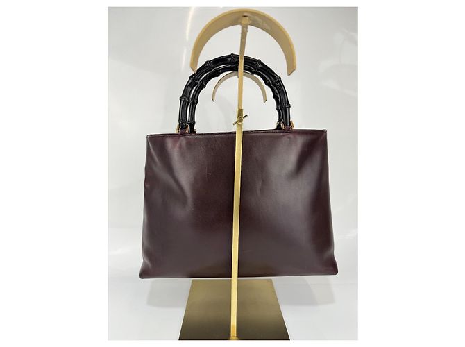 Borsa a mano Gucci in pelle Rouge Hermes 274 - vista 3