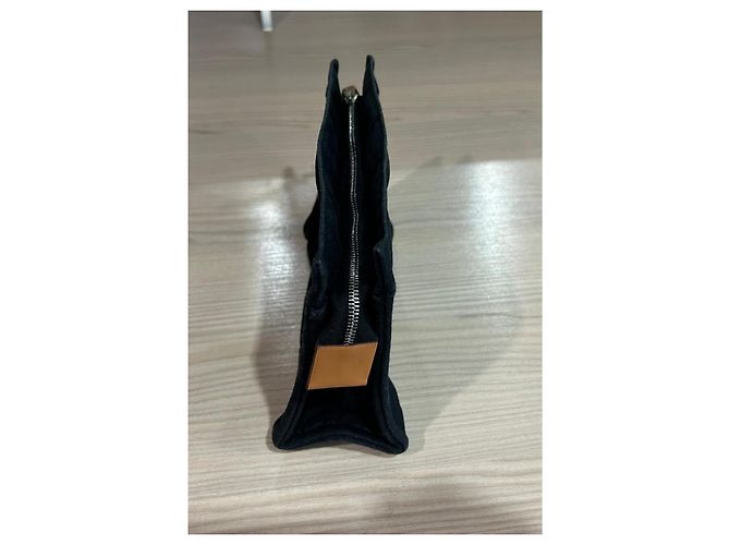 Clutch Hermès Deauville Nera in Pelle di Cervo Nero - vista 10