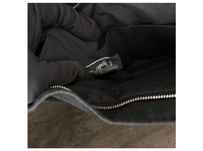 Clutch Hermès Deauville Nera in Pelle di Cervo Nero - vista 12