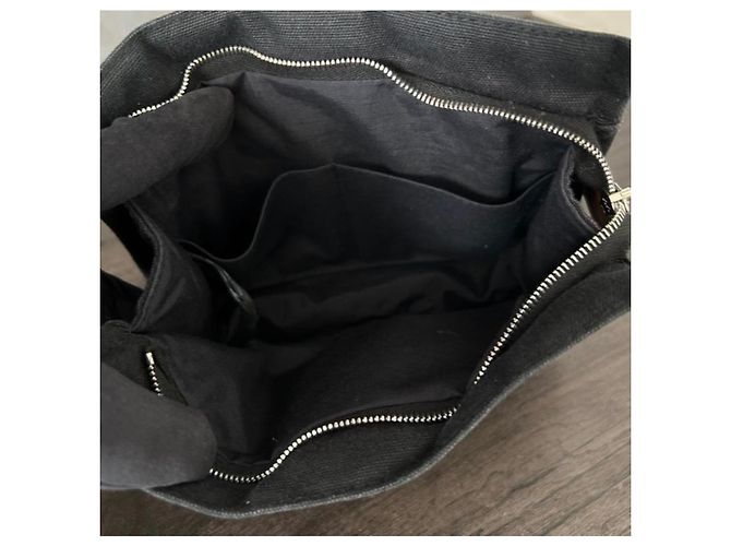 Clutch Hermès Deauville Nera in Pelle di Cervo Nero - vista 13