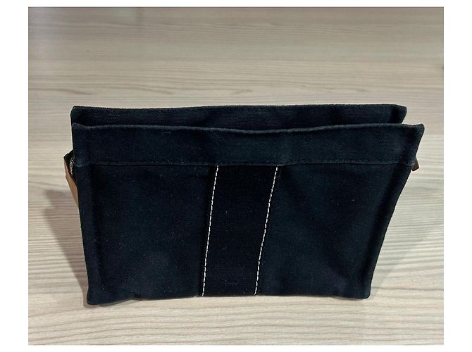 Clutch Hermès Deauville Nera in Pelle di Cervo Nero - vista 4
