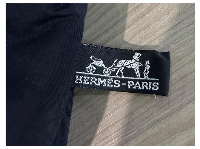 Clutch Hermès Deauville Nera in Pelle di Cervo Nero - vista 6