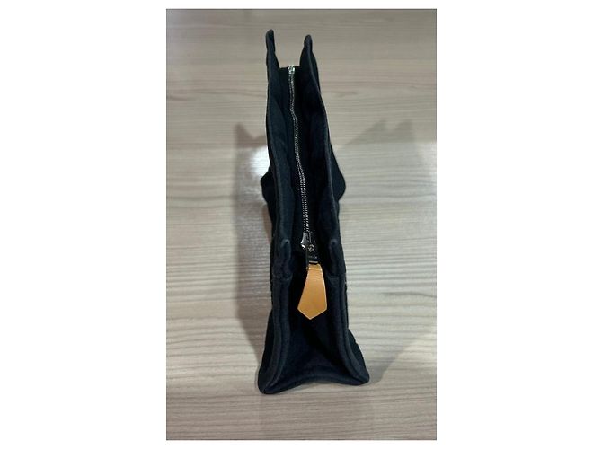 Clutch Hermès Deauville Nera in Pelle di Cervo Nero - vista 9