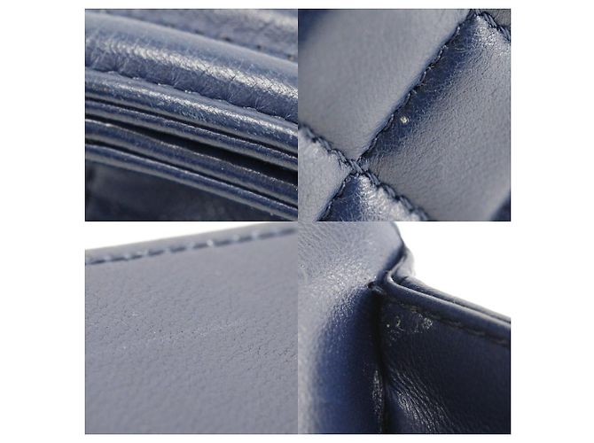 Chanel Boy Chanel gesteppte Medium Blau - Ansicht 7