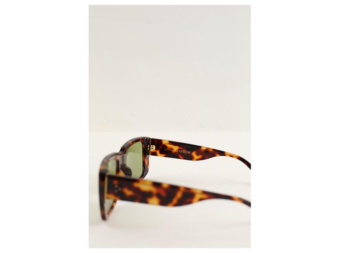 Linda Farrow Gafas de sol marrones Castaño - vista 3