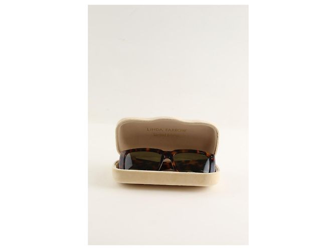 Linda Farrow Gafas de sol marrones Castaño - vista 6