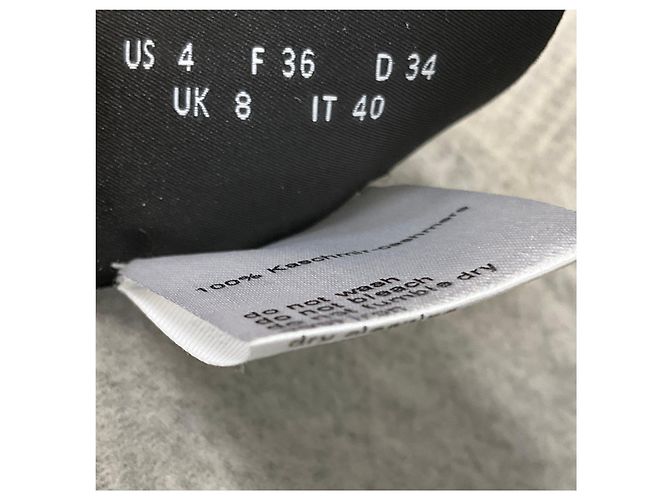 Vestido de corte ajustado sin mangas de cachemira gris claro con estampado de pata de gallo Akris - vista 5