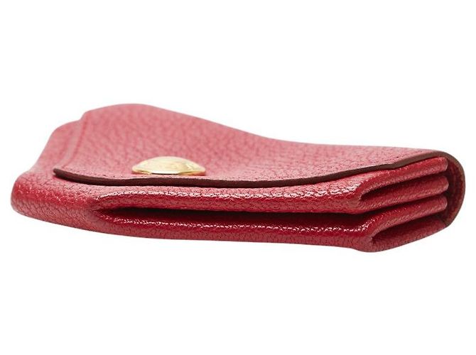 Portamonete in capra Le 24 di Hermès Rosso - vista 5