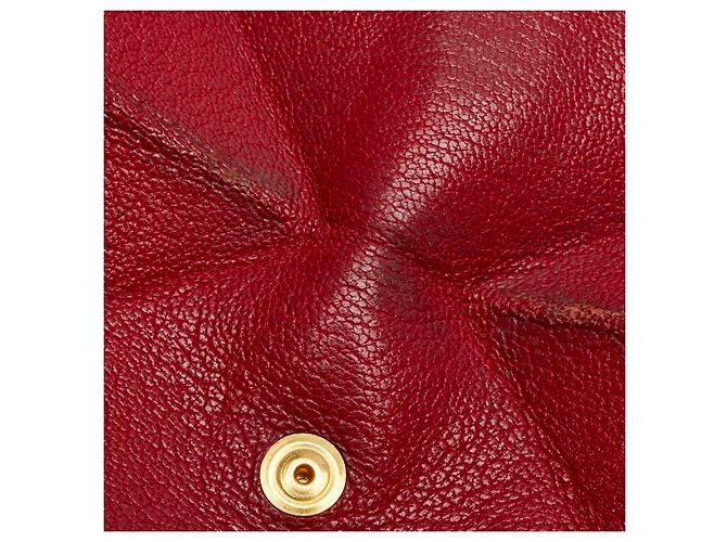 Portamonete in capra Le 24 di Hermès Rosso - vista 6