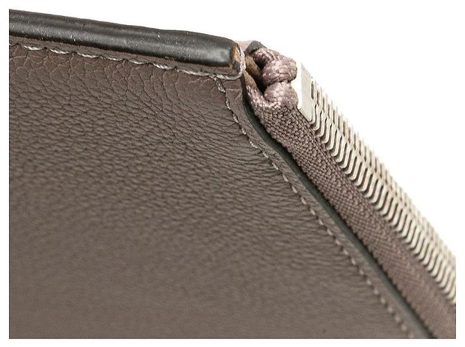 Borsa Clutch in Pelle Pochette Jour PM Louis Vuitton Marrone Beige - vista 4