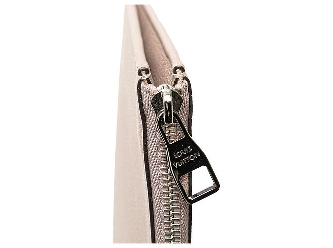 Borsa Clutch in Pelle Pochette Jour PM Louis Vuitton Marrone Beige - vista 7