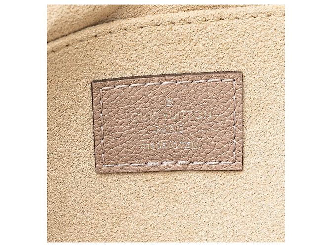 Borsa Clutch in Pelle Pochette Jour PM Louis Vuitton Marrone Beige - vista 9