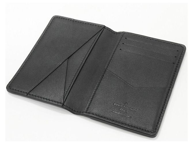 Organizer Organizzatore da Tasca bifold in Damier Infini Louis Vuitton N63197 Nero - vista 3