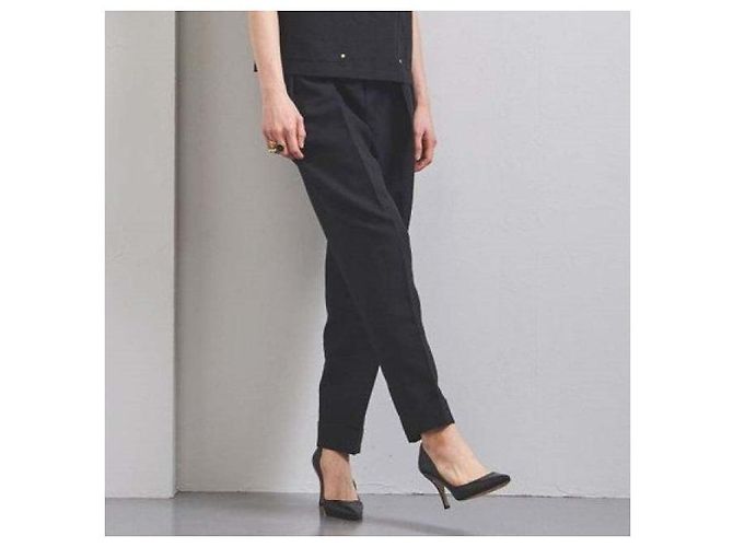 Autre Marque Pantalones de lino UNITED ARROWS Negro - vista 3