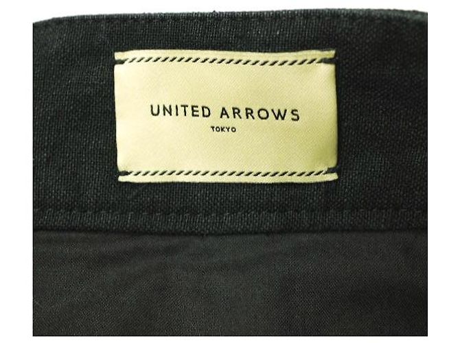 Autre Marque Pantalones de lino UNITED ARROWS Negro - vista 4