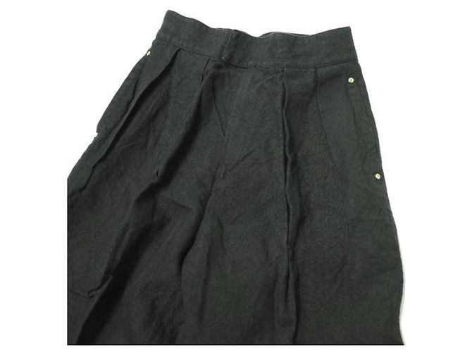 Autre Marque Pantalones de lino UNITED ARROWS Negro - vista 5