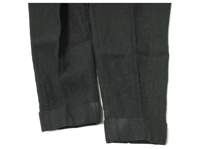 Autre Marque Pantalones de lino UNITED ARROWS Negro - vista 8