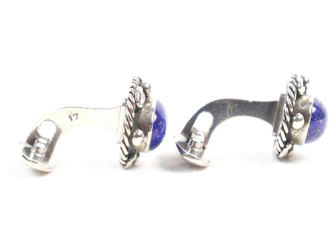 Autre Marque Gemelli in Lapis Lazuli in Argento 925 Georg Jensen Blu - vista 5