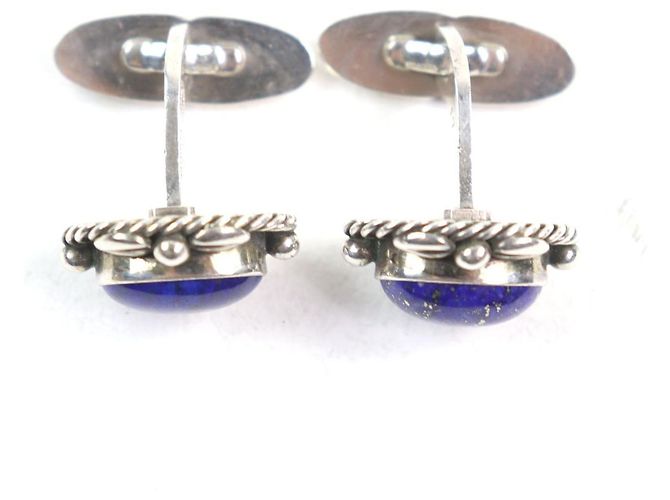 Autre Marque Gemelli in Lapis Lazuli in Argento 925 Georg Jensen Blu - vista 6